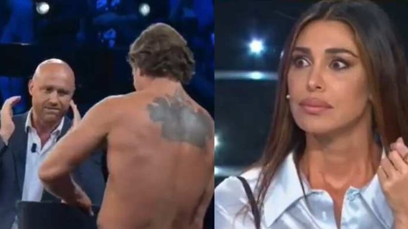 Tu si que vales, l'artista sul dipinge nudo e imbarazza Belen