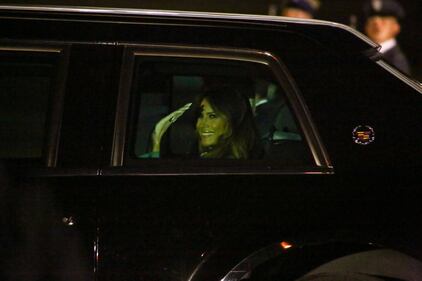 L'arrivo di Trump e Melania in Polonia 12