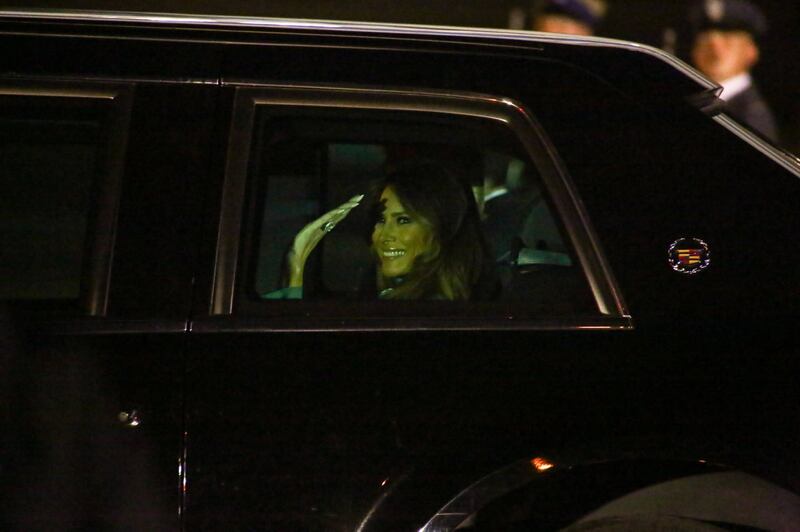 L'arrivo di Trump e Melania in Polonia 12
