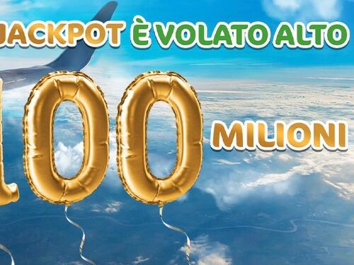 SuperEnalotto, il Jackpot vola a 100 milioni di euro