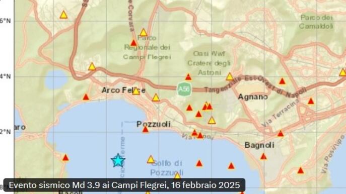 Paura a Napoli, scossa di terremoto di magnitudo 3.9: panico in strada