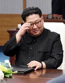 Vertice Kim-Moon, la stretta di mano tra i due leader 7