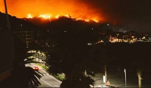 Liguria, lo spaventoso rogo di Cogoleto 1