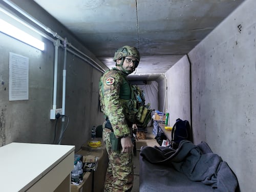 Dentro la base italiana ad Erbil