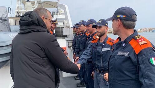 Sara Kelany e Francesco Filini in missione a Lampedusa 6