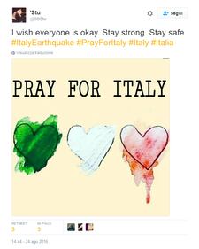 Terremoto, la solidarietà da tutto il mondo sui social 7