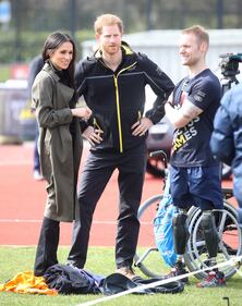 Meghan Markle con il Principe Harry agli Invictus Games 17