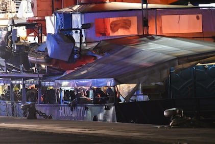 Lo sbarco dei migranti dell'Umanity 2