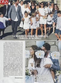 Gigi Buffon e Ilaria D'Amico: le foto del battesimo di Leopoldo Mattia 4