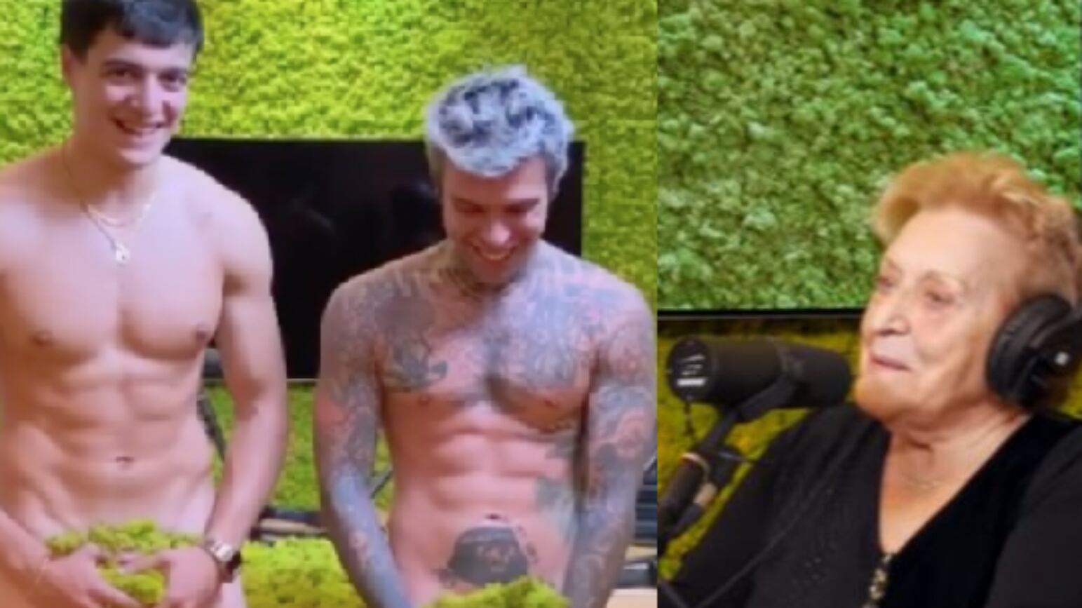 La nonna di Fedez cita Mussolini, lui: "Non puoi dire una cosa così"