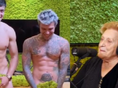 La nonna di Fedez cita Mussolini, lui: "Non puoi dire una cosa così"
