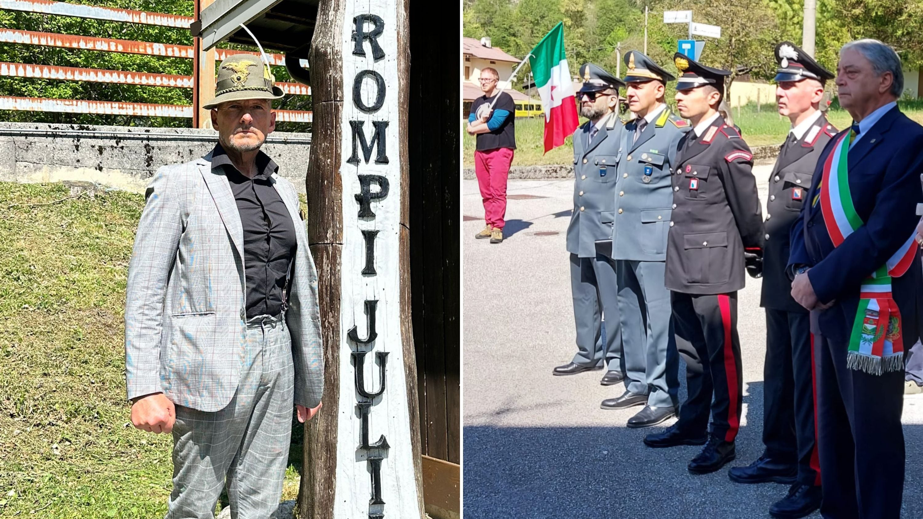 Friuli, la sinistra sventola la bandiera dei titini durante le celebrazioni per il 25 aprile