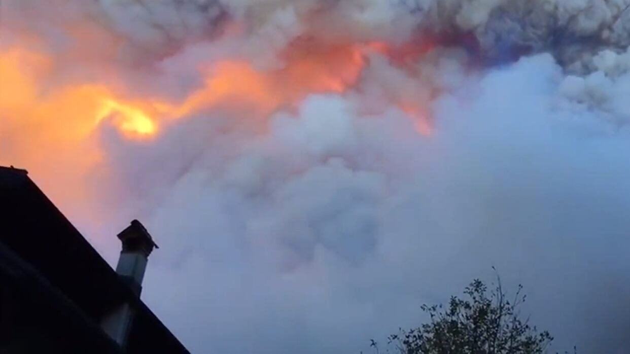 Incendio in quota, terrore nel bellunese