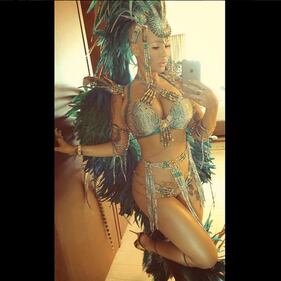 Amber Rose: sexy al carnevale di Trinidad e Tobago 1