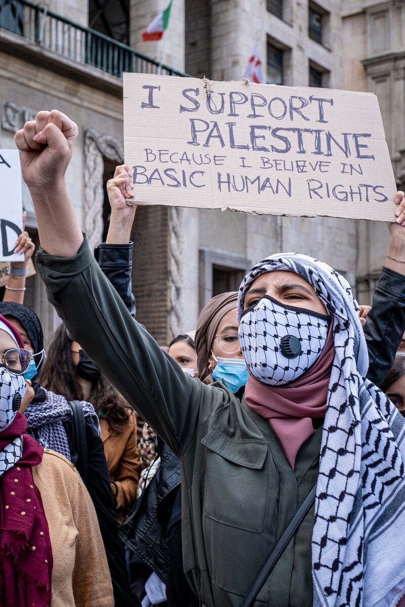 Milano, in piazza per la Palestina 2