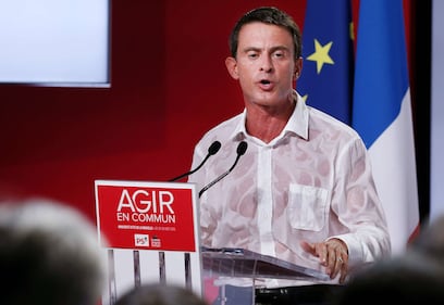 Manuel Valls e la camicia fradicia di sudore 1