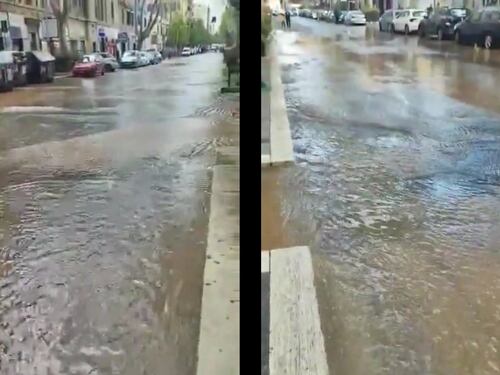 Roma, una via diventa un fiume: cosa è successo