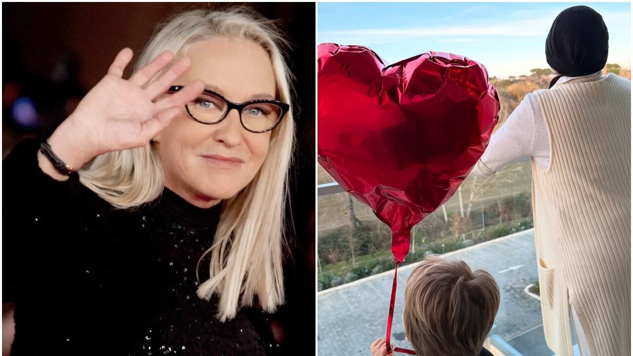 Il palloncino a cuore e il terrazzo. L'ultima foto di Eleonora Giorgi con il nipotino