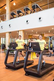 Renzi si allena all'alba alla Tecnogym 5