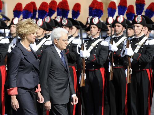 La cerimonia all'Altare della Patria