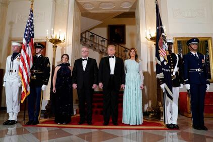 Il presidente Trump e la cenad i Stato in onore del primo ministro australiano 4