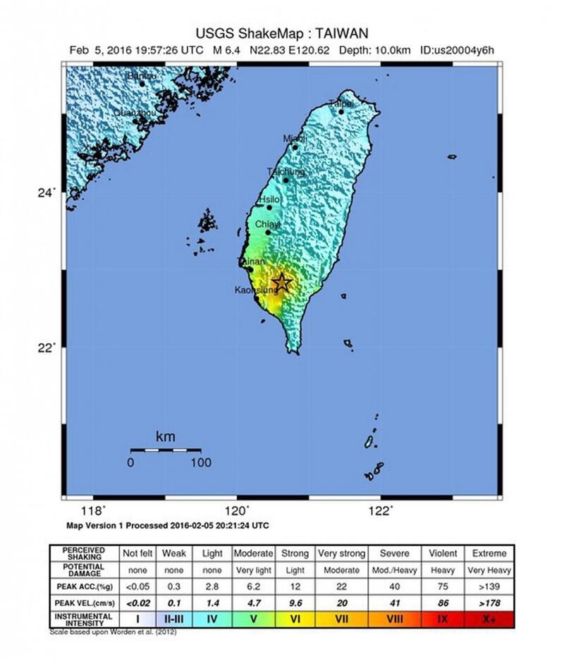Terremoto a Taiwan, edifici crollati 8