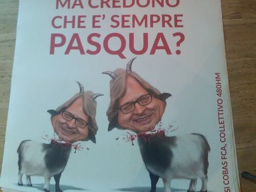 Sgarbi con la testa mozzata: ecco chi sono gli autori del manifesto choc