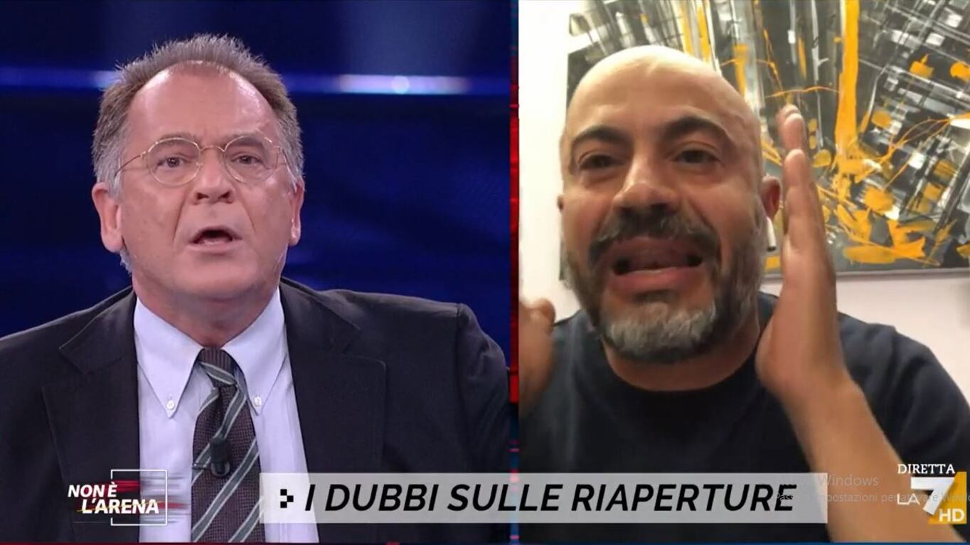 "I ristoratori si adeguino al delivery", "Tu sei matto". Scontro Cecchi Paone-Paragone