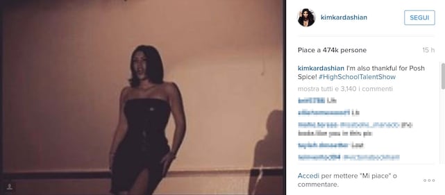 Kim Kardashian e il passato da Posh Spice 1