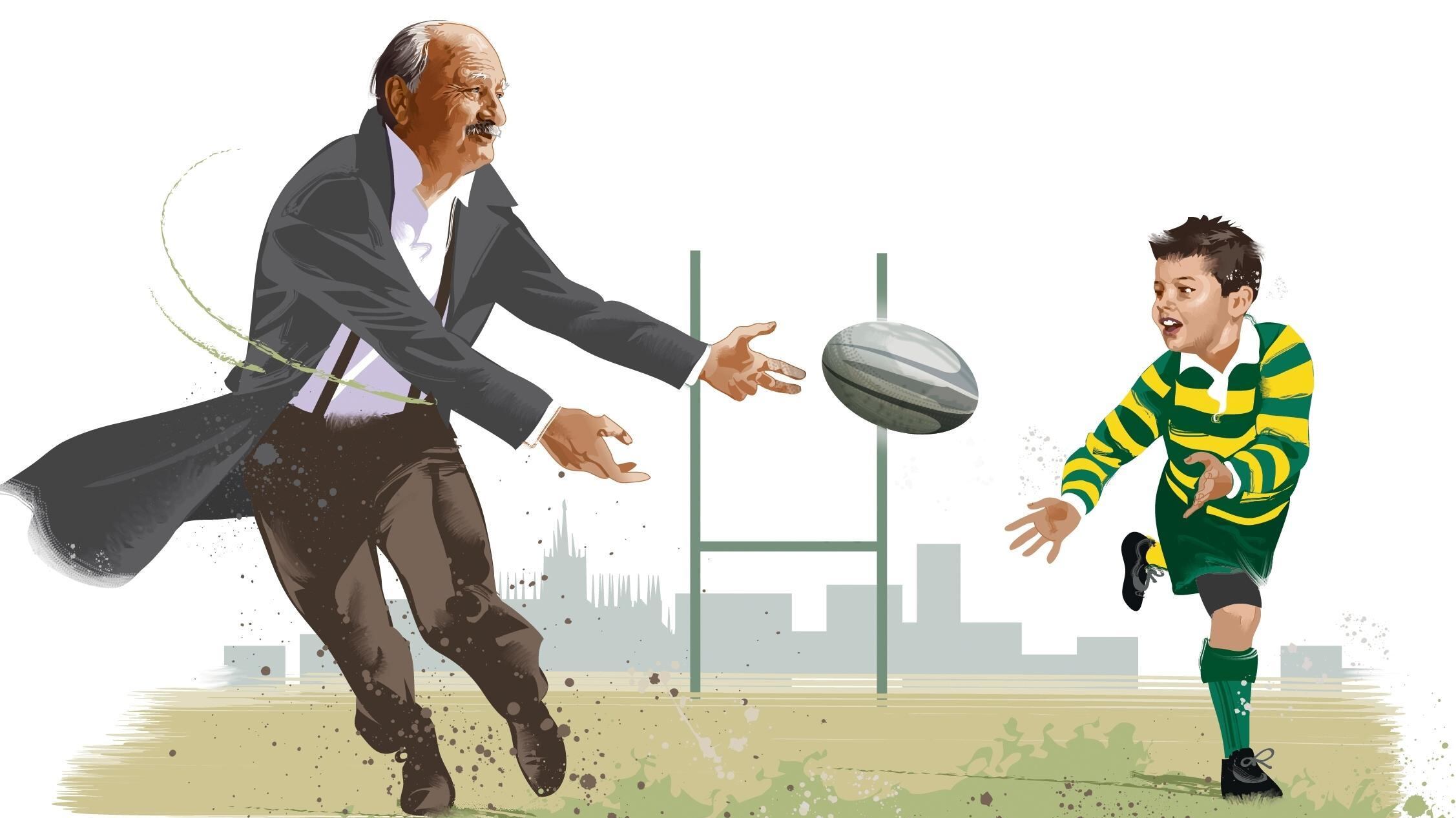 Il rugby nei parchi celebra il «pioniere»