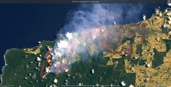 Incendi in Australia, le immagini dal satellite 4