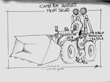 La vignetta del giorno: campi rom avvisati 1