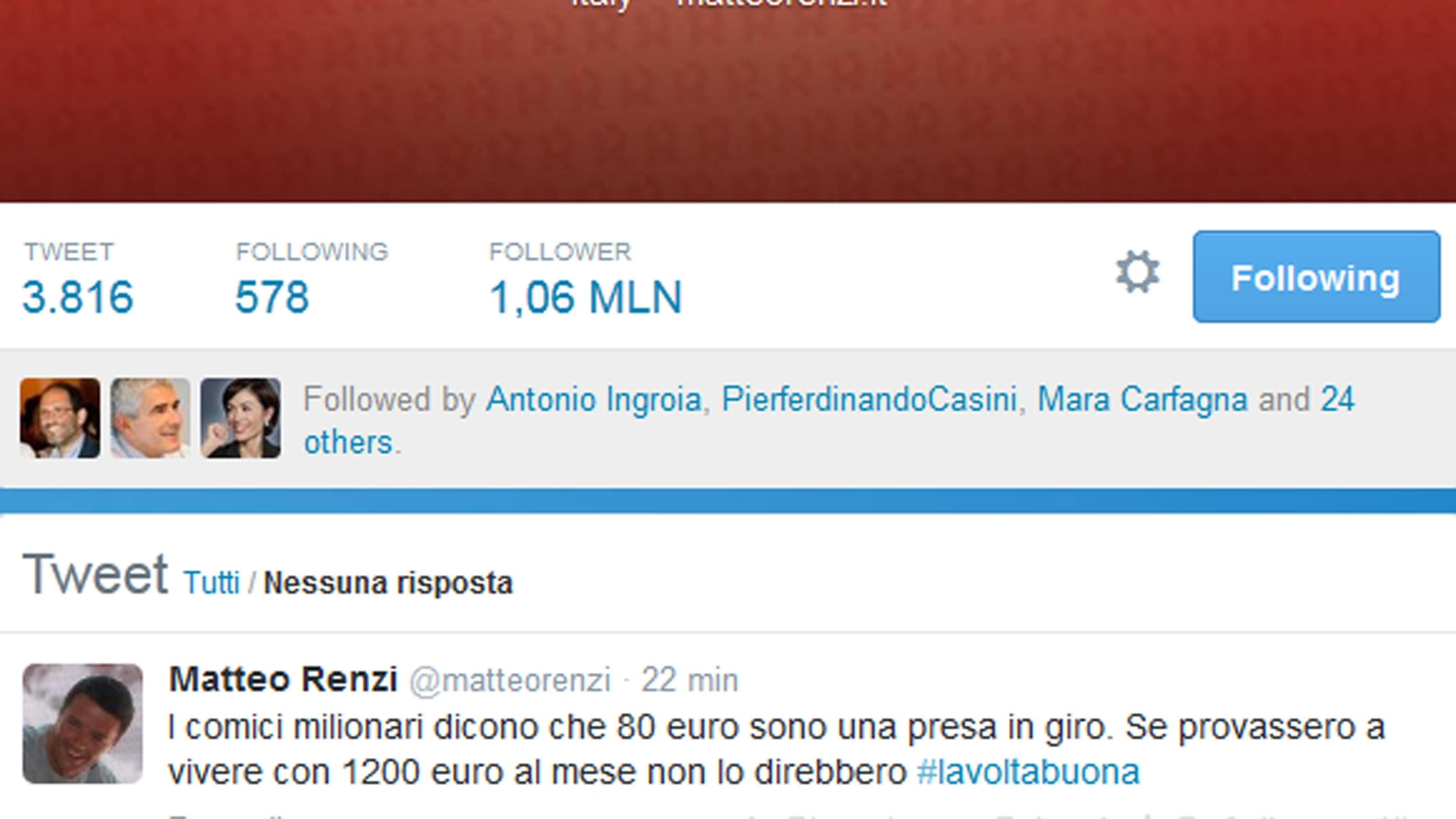 Tweet e video, comizio multimediale del premier