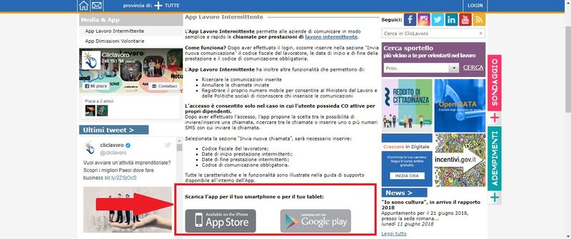 app lavoro intermittente