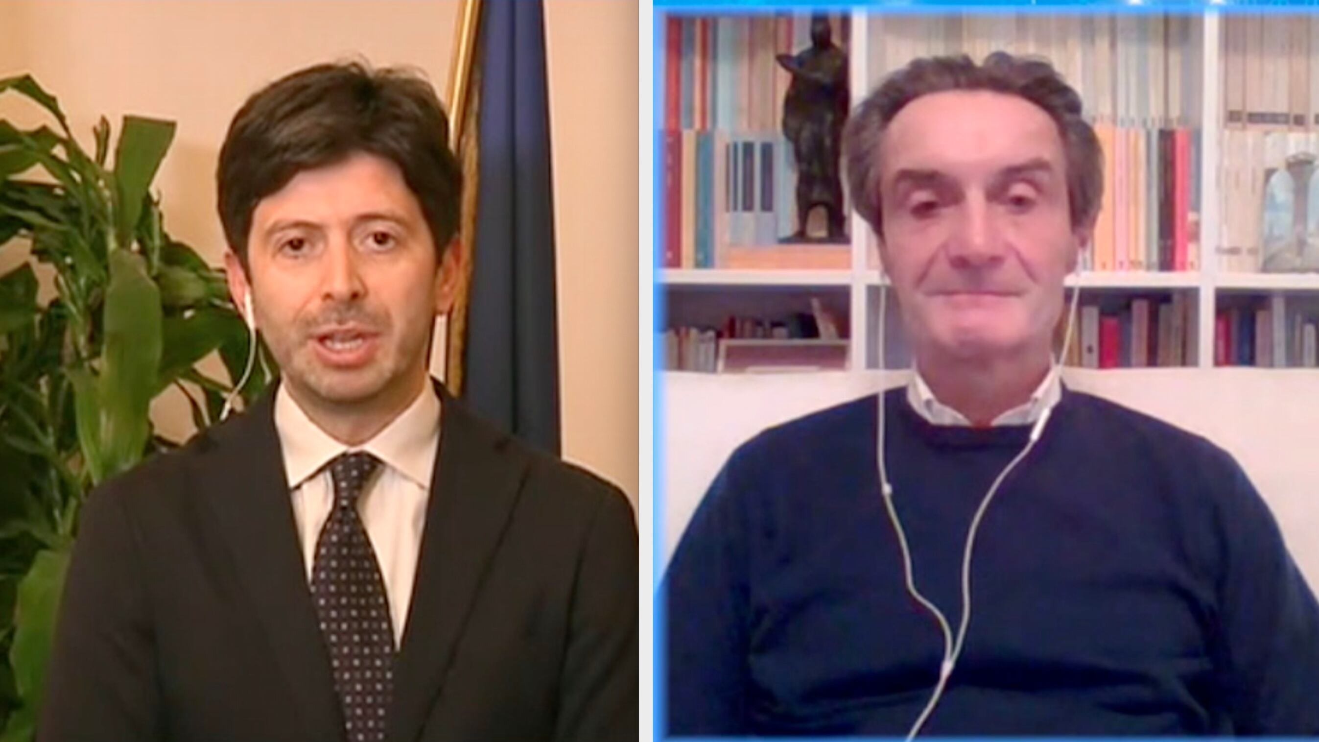 "Abbiamo ascoltato tutti", "Non ho visto il decreto": scontro Speranza-Fontana