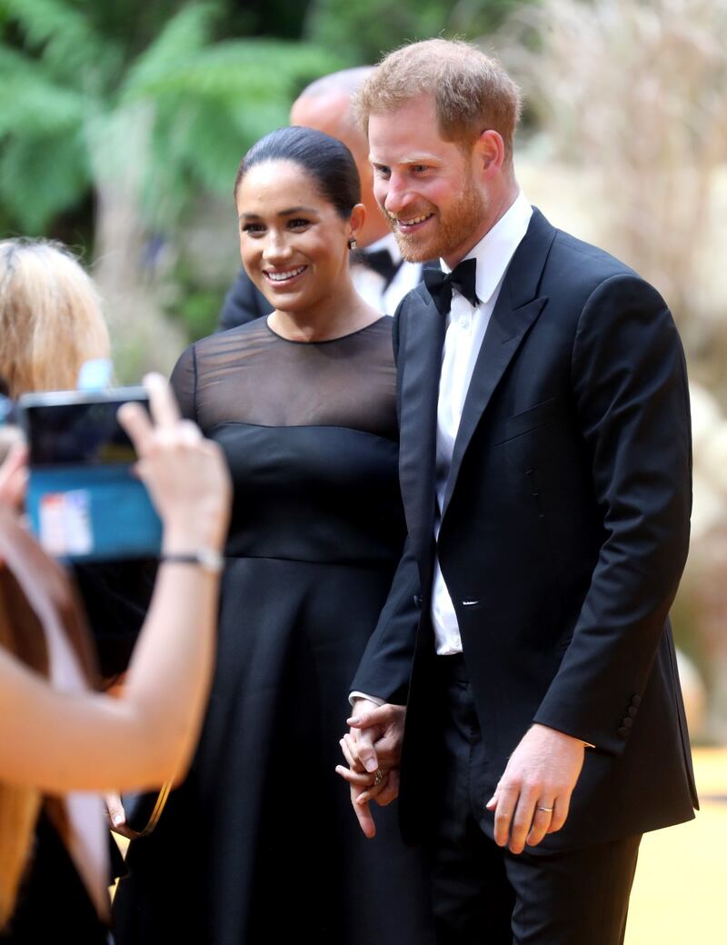 Meghan Markle e il Principe Harry alla première de "Il Re Leone": foto 2