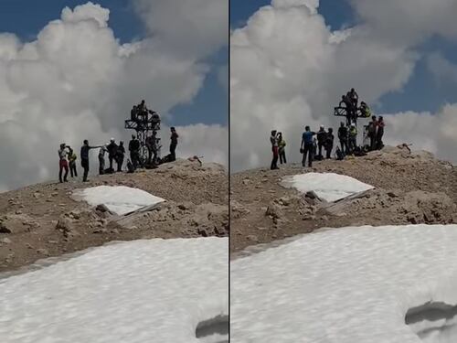 "Gesto vergognoso". Lo sfregio degli stranieri alla croce sulla Marmolada