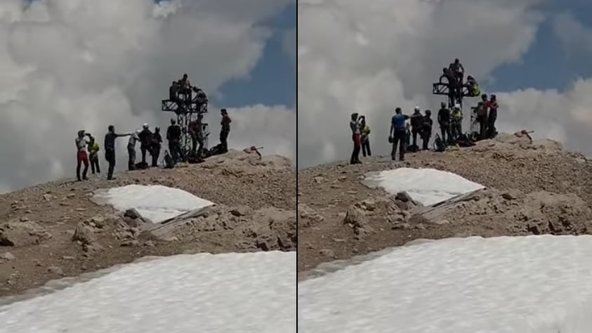 "Gesto vergognoso". Lo sfregio degli stranieri alla croce sulla Marmolada