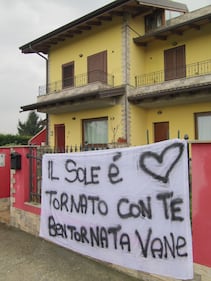 Vanessa Marzullo arriva nella sua casa a Verdello 2