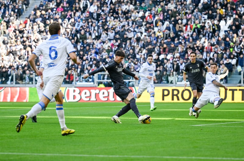 L'azione del primo gol di Vlahović: decisivo oggi l'attaccante serbo (via Juventus Fc)