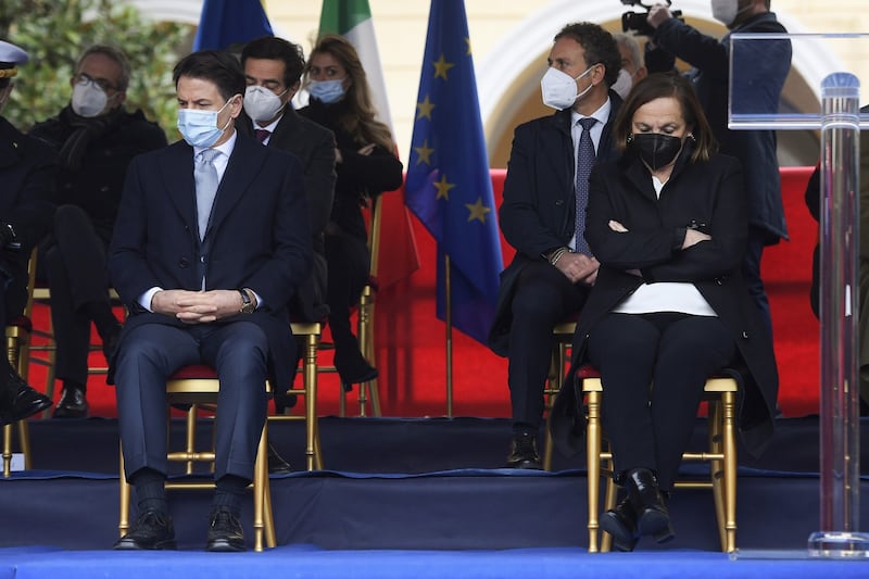 Giuseppe Conte e Luciana Lamorgese