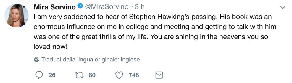 Stephen Hawking, le reazioni social sulla morte 5