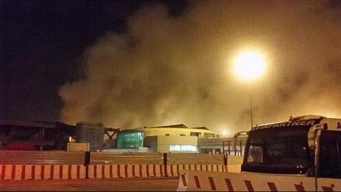 Incendio all'aeroporto di Fiumicino 2