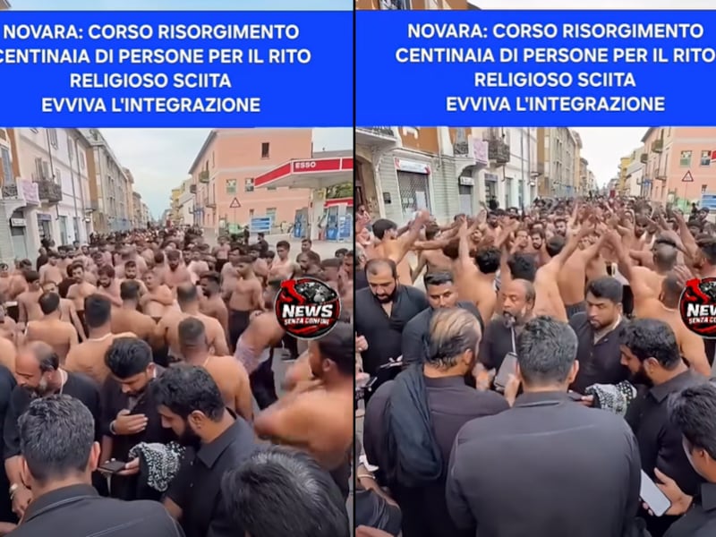 Novara, il corteo islamico “gonfiato” sui social: Futuro Nazionale cavalca la fake news