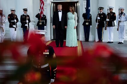 Il presidente Trump e la cenad i Stato in onore del primo ministro australiano 7