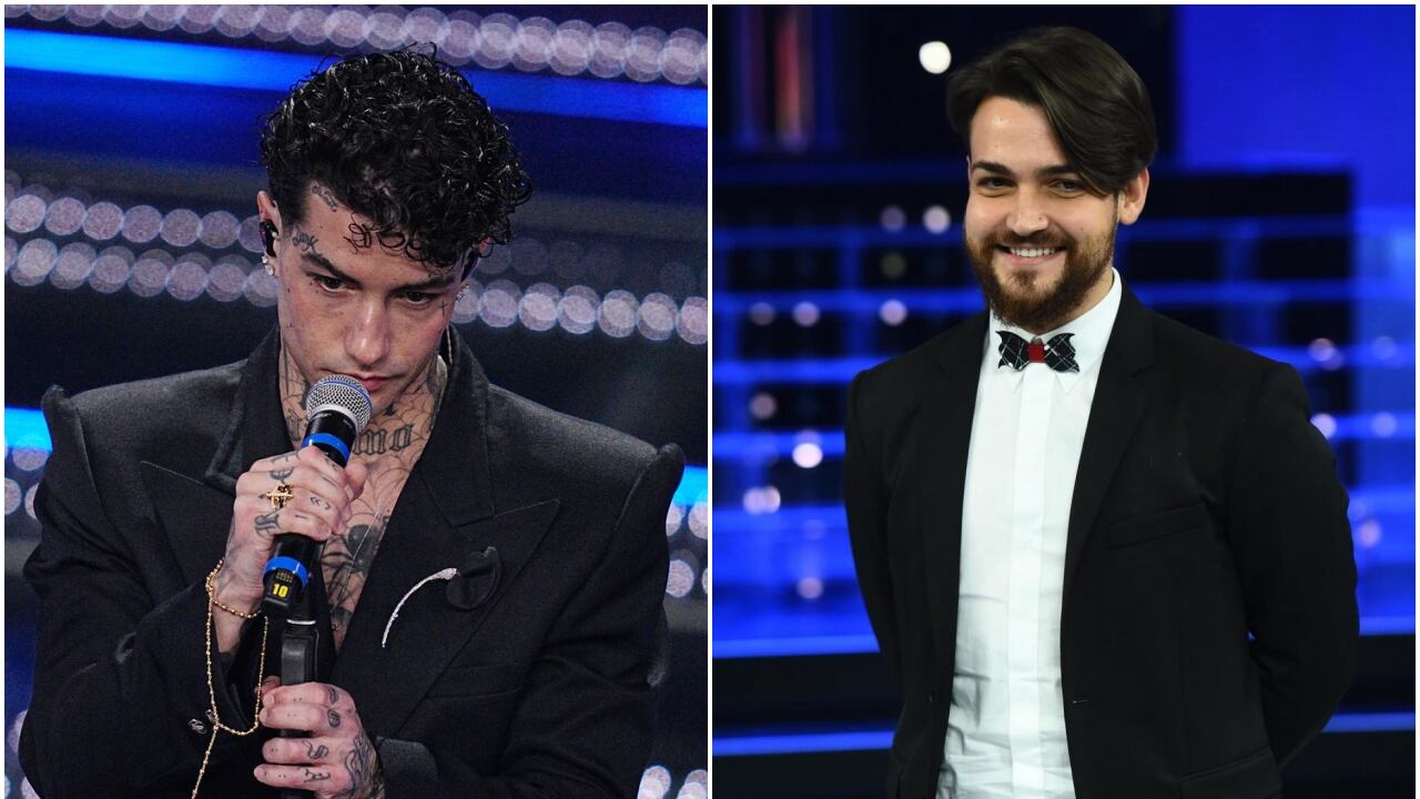 "Non sa cantare", "Io almeno lavoro". Volano stracci tra Tony Effe e Valerio Scanu. E Striscia interviene