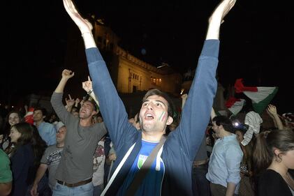 Tifosi azzurri in festa 13