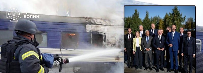Ucraina, Ue: “L’attacco al treno un messaggio per spaventare l’occidente”. E l’offensiva di Mosca continua: conquista Chernyakov, nella regione ucraina di Kharkiv