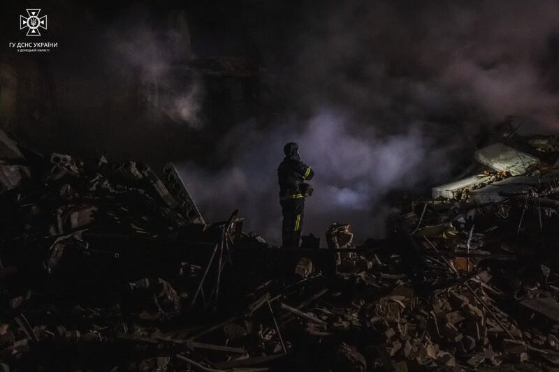 Le conseguenze dell'attacco missilistico russo nel Donetsk 5