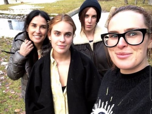 Le figlie di Demi Moore non le hanno parlato per tre anni
